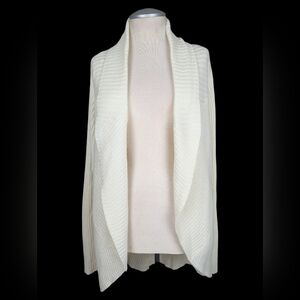 Guess Luxury Cream Women's Draped Cardigan Rabbit Hair Blend Women's L